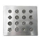 Jeweller's Shot Plate - 16 Flower Designs