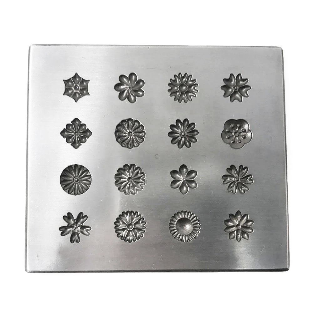 Jeweller's Shot Plate - 16 Flower Designs