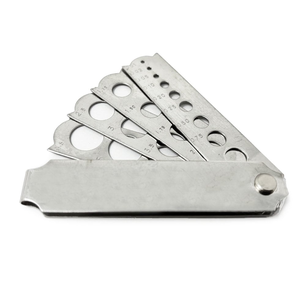 Diamond & Stone Folding Fan Gauge