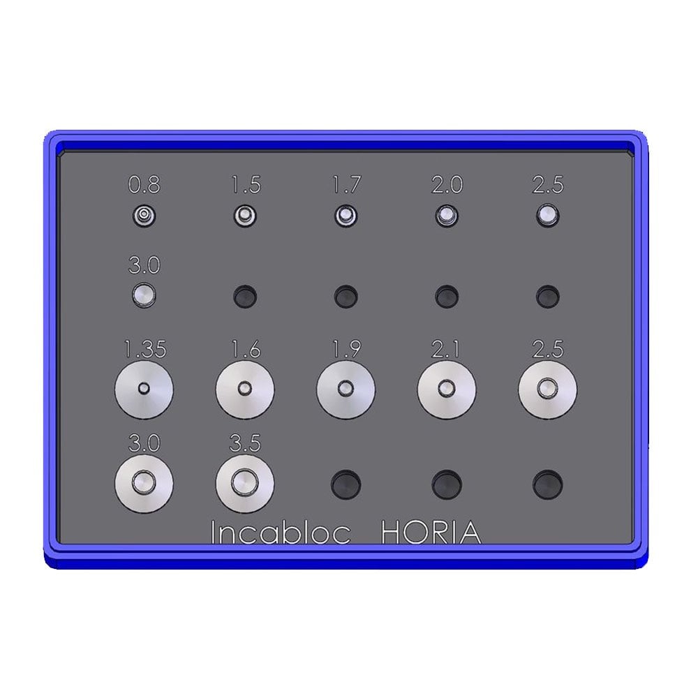 Incabloc Jewelling Set 3mm Ø