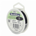Beadalon 7 Strand Beading Wire 30ft Black - Choose Thickness