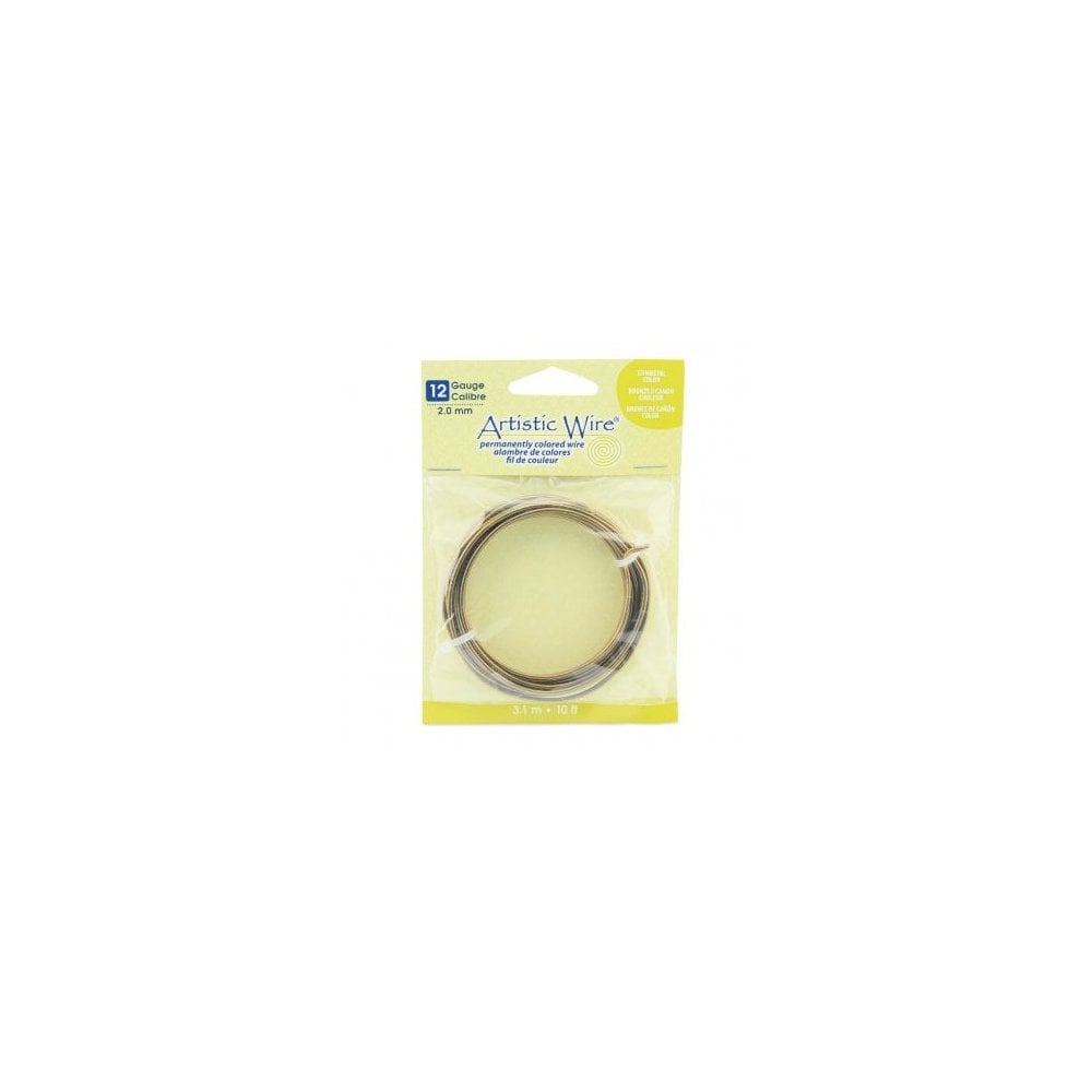 Beadalon Artistic Wire, Antique Brass - Choose Gauge