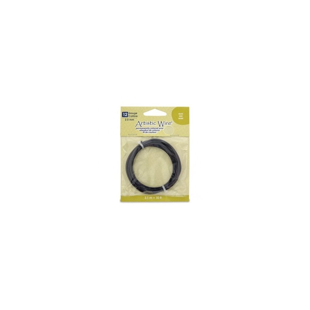 Beadalon Artistic Wire, Black - Choose Gauge