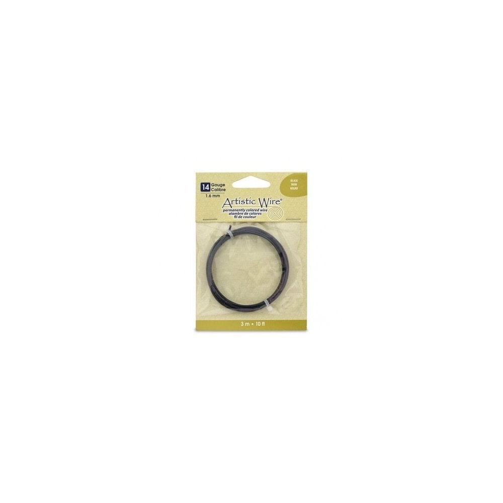 Beadalon Artistic Wire, Black - Choose Gauge