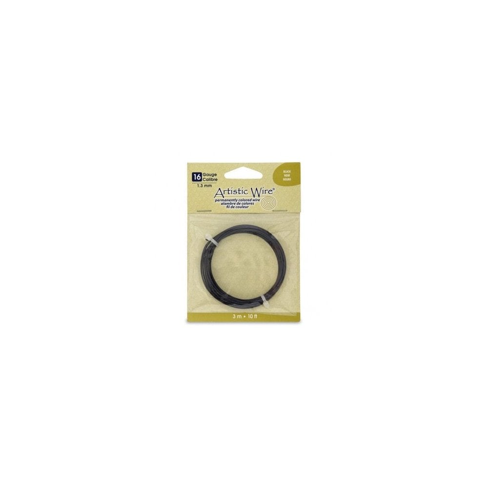 Beadalon Artistic Wire, Black - Choose Gauge