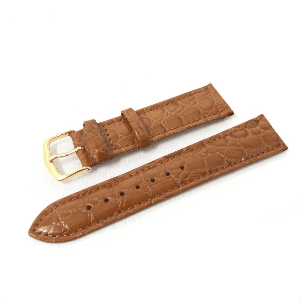 Hadley Roma Crocodile Grain Leather Watch Strap - Choose Size & Colour
