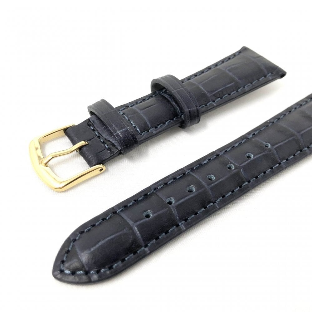 Hadley Roma Alligator Grain Leather Watch Strap - Choose Size & Colour
