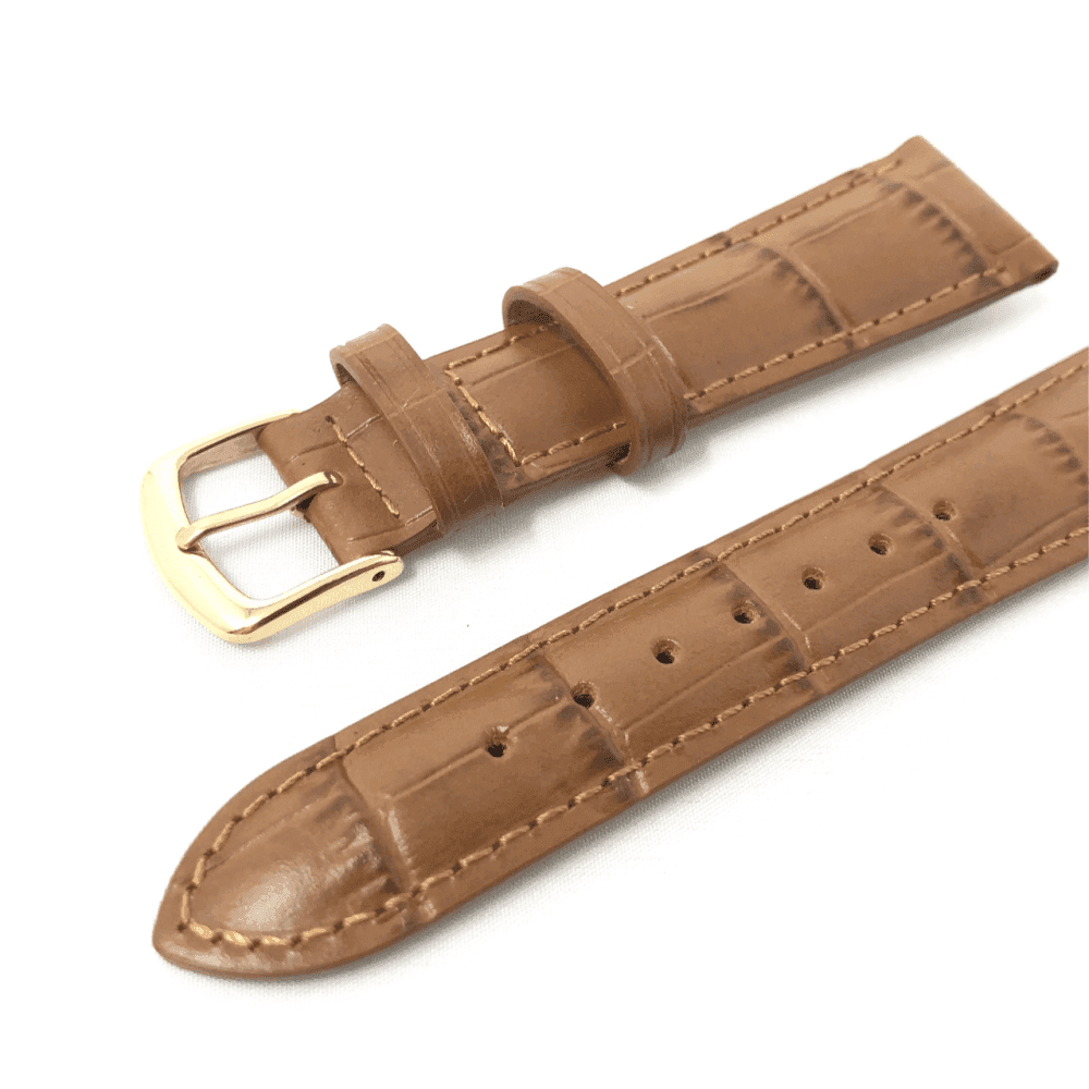 Hadley Roma Alligator Grain Leather Watch Strap - Choose Size & Colour