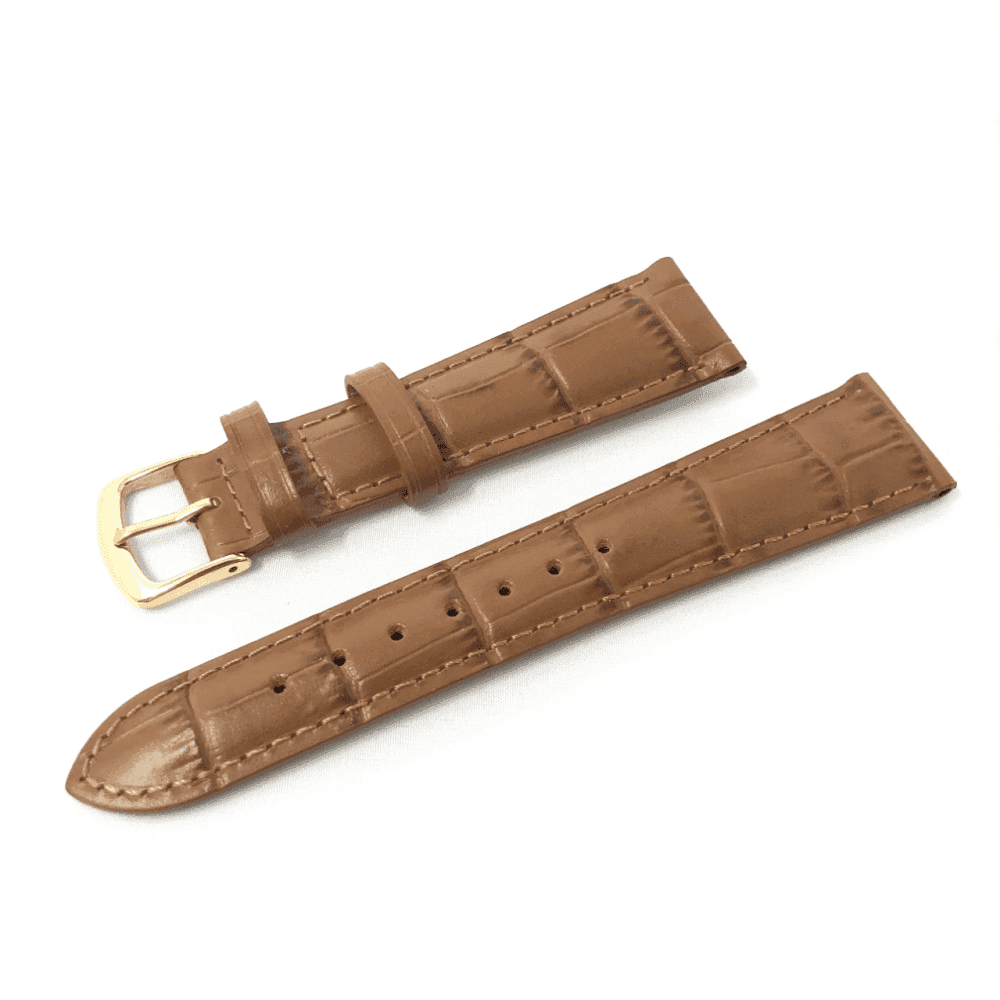 Hadley Roma Alligator Grain Leather Watch Strap - Choose Size & Colour