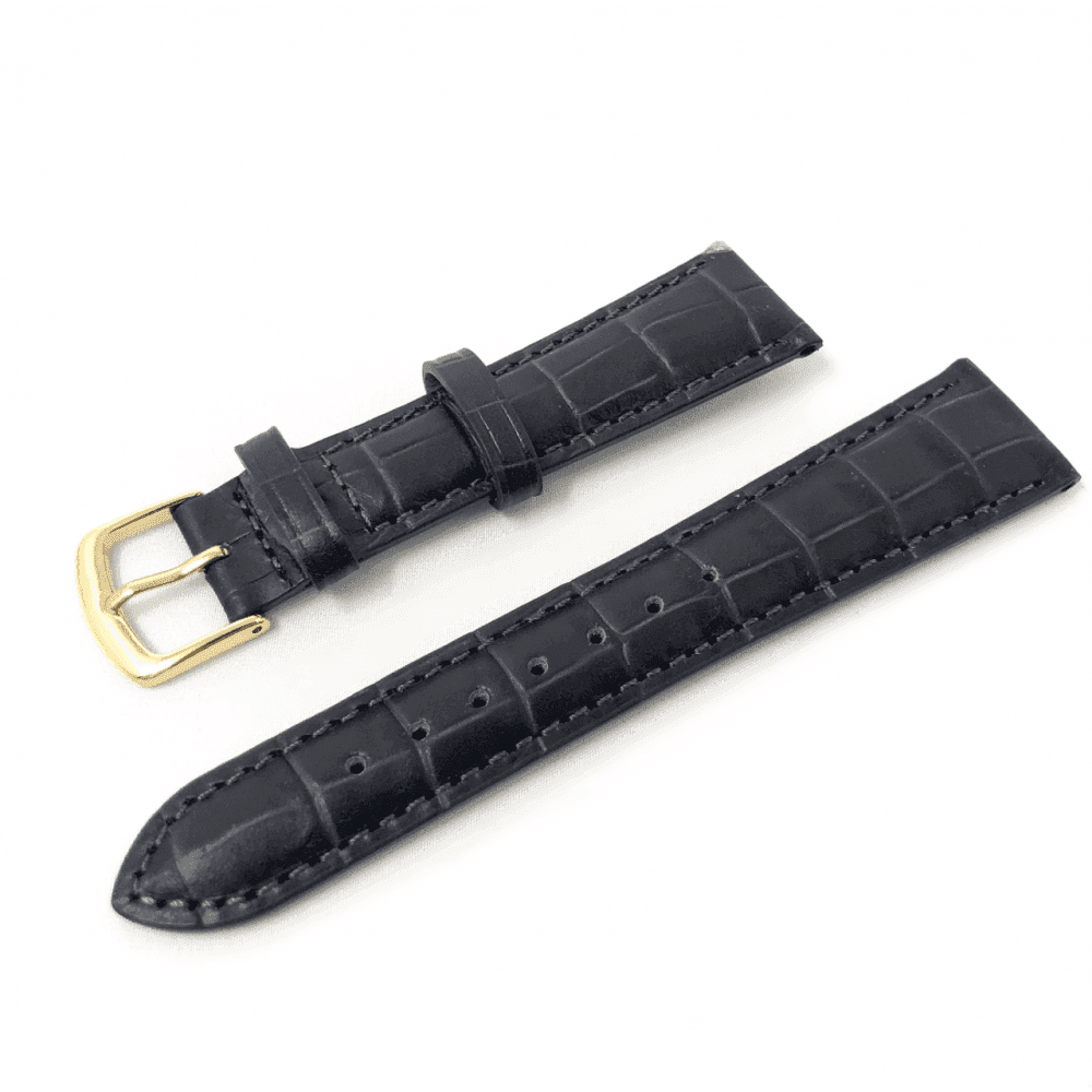 Hadley Roma Alligator Grain Leather Watch Strap - Choose Size & Colour