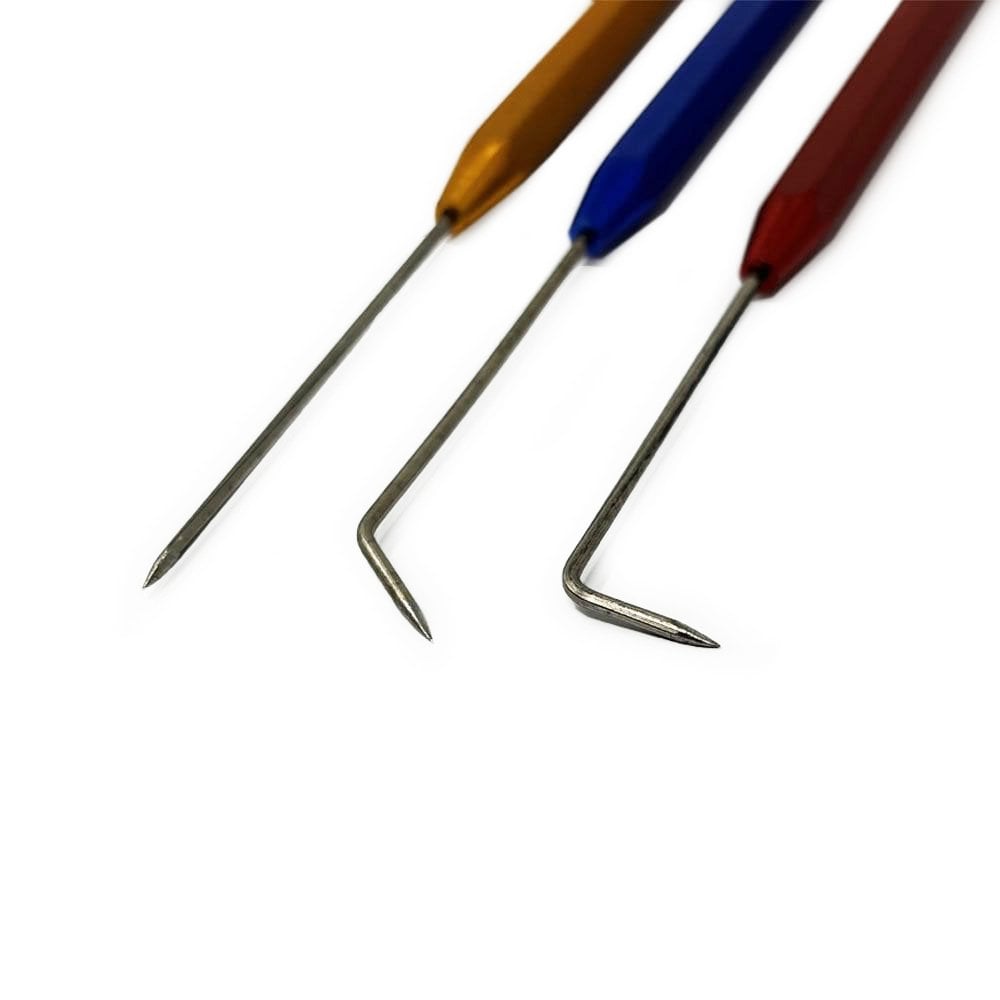 Titanium Solder Picks Set of 3 - Angled