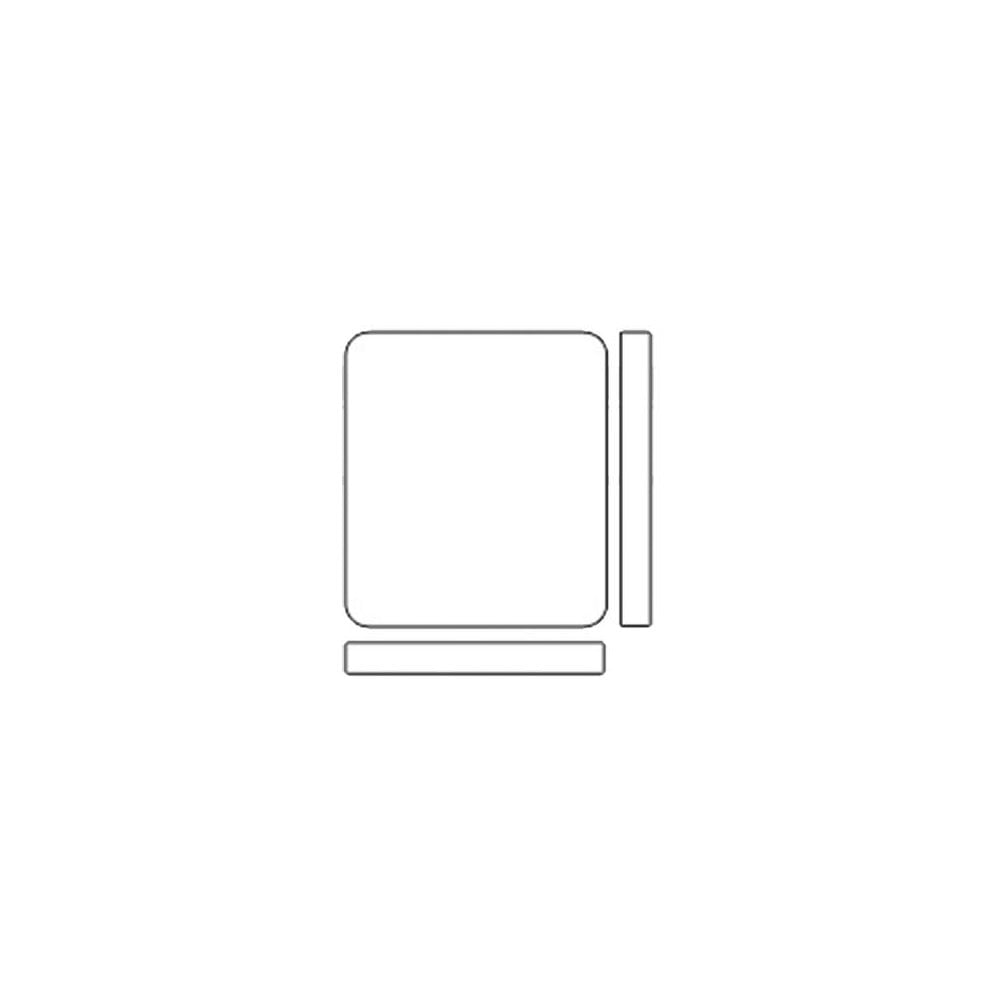 Cartier Glass 21 x 22 mm Rectangle Flat Round Corners