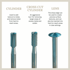 Jewellers Burrs - Choose Shape and Diameter