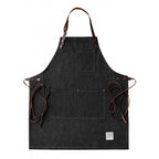 The Street Apron Denim with Leather Straps - Choose Colour