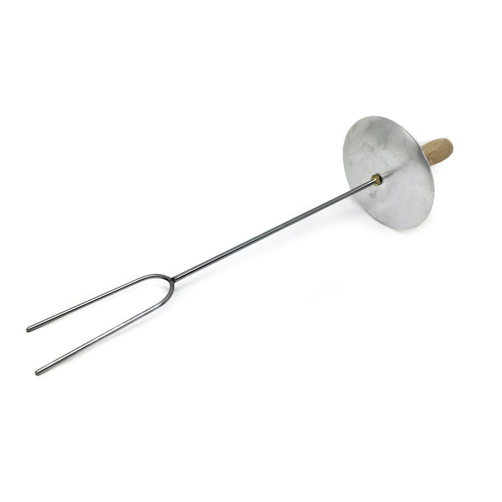 Firing Fork with Wooden Handle