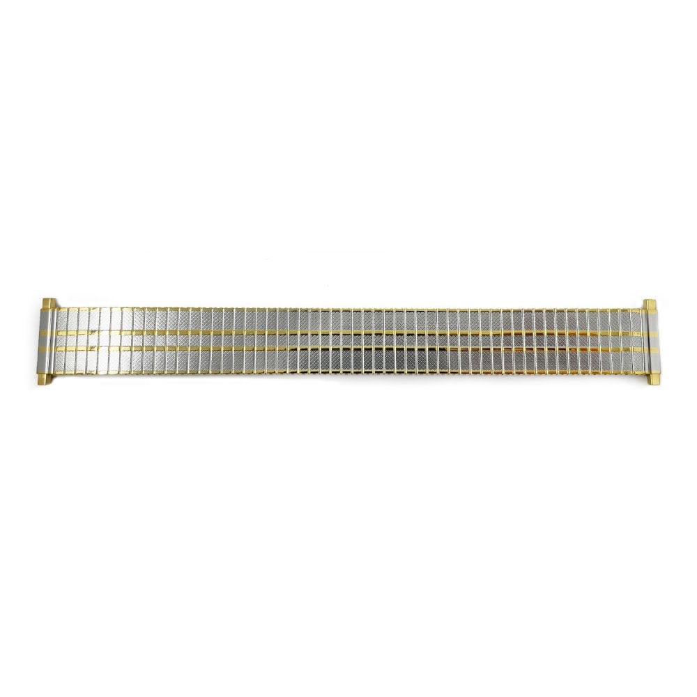 Expandable Stretch Watch Bracelet, Two Tone
