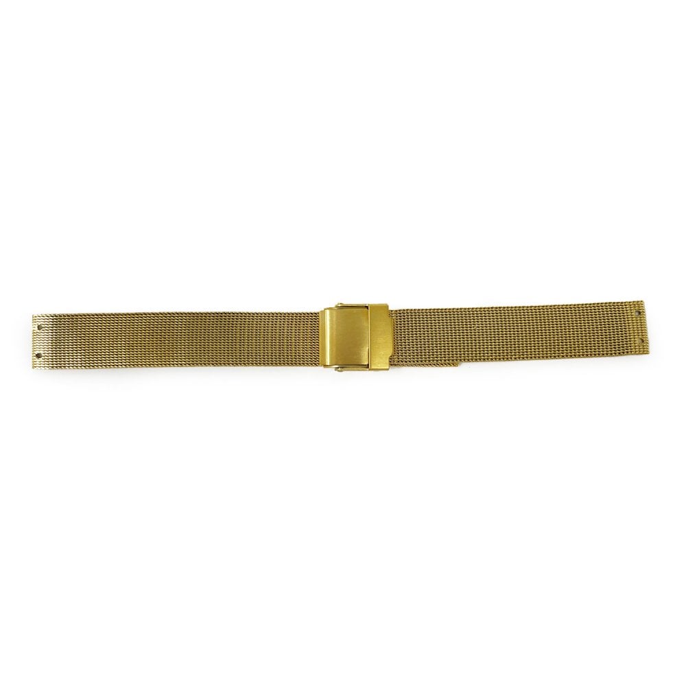 Skagen Style Fine Mesh Bracelet 14mm, Gold Plated