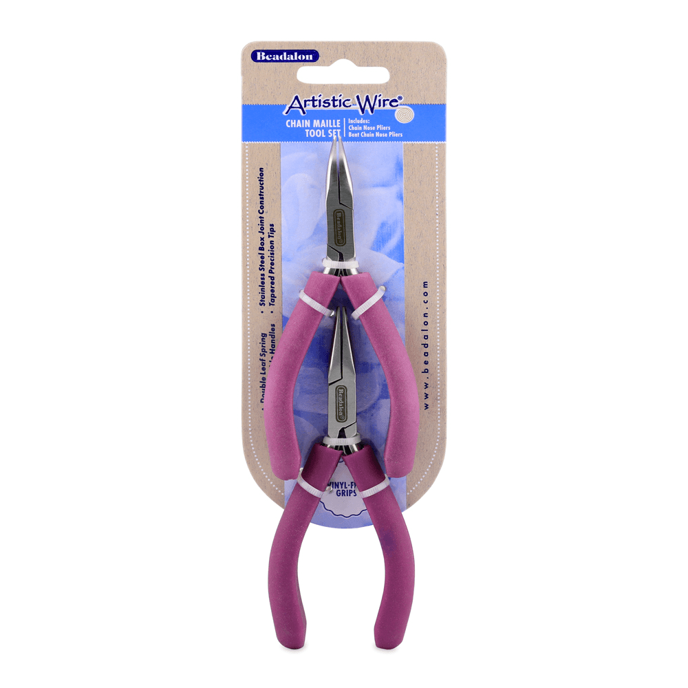 Beadalon Chain Nose & Bent Chain Nose Plier Set