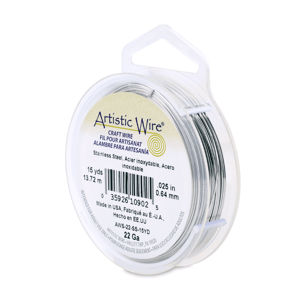 Beadalon Artistic Wire, Stainless Steel - Choose Gauge