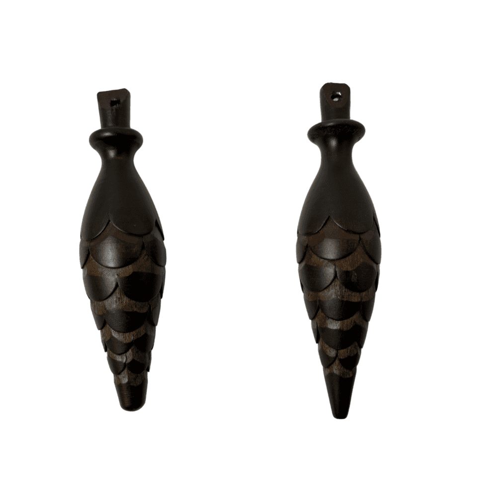 Cuckoo Clock Weights - Antique Finish Wood 35 x 150mm