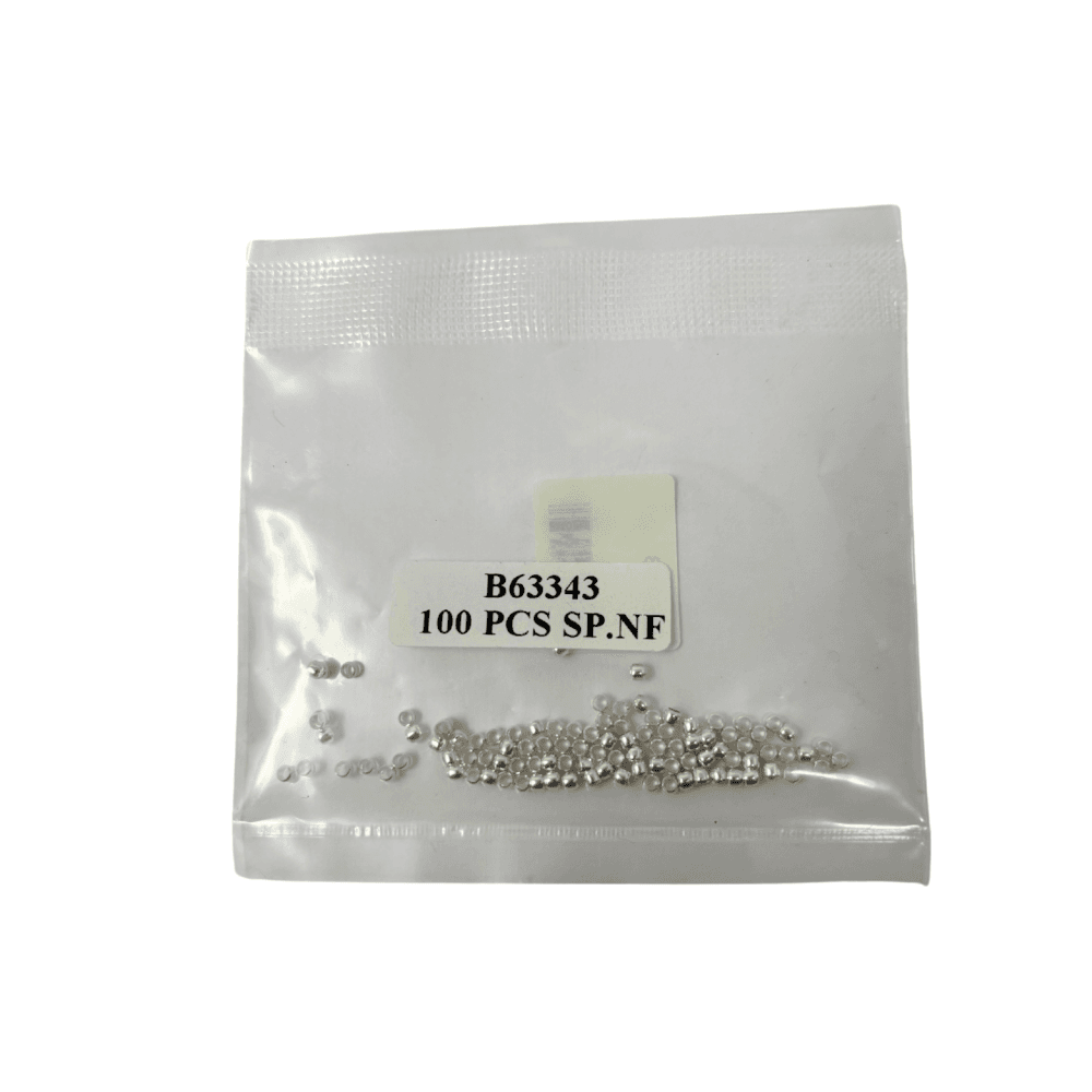 Silver Crimp Beads - Choose Size