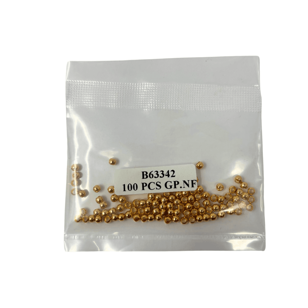 Gold Crimp Beads - Choose Size