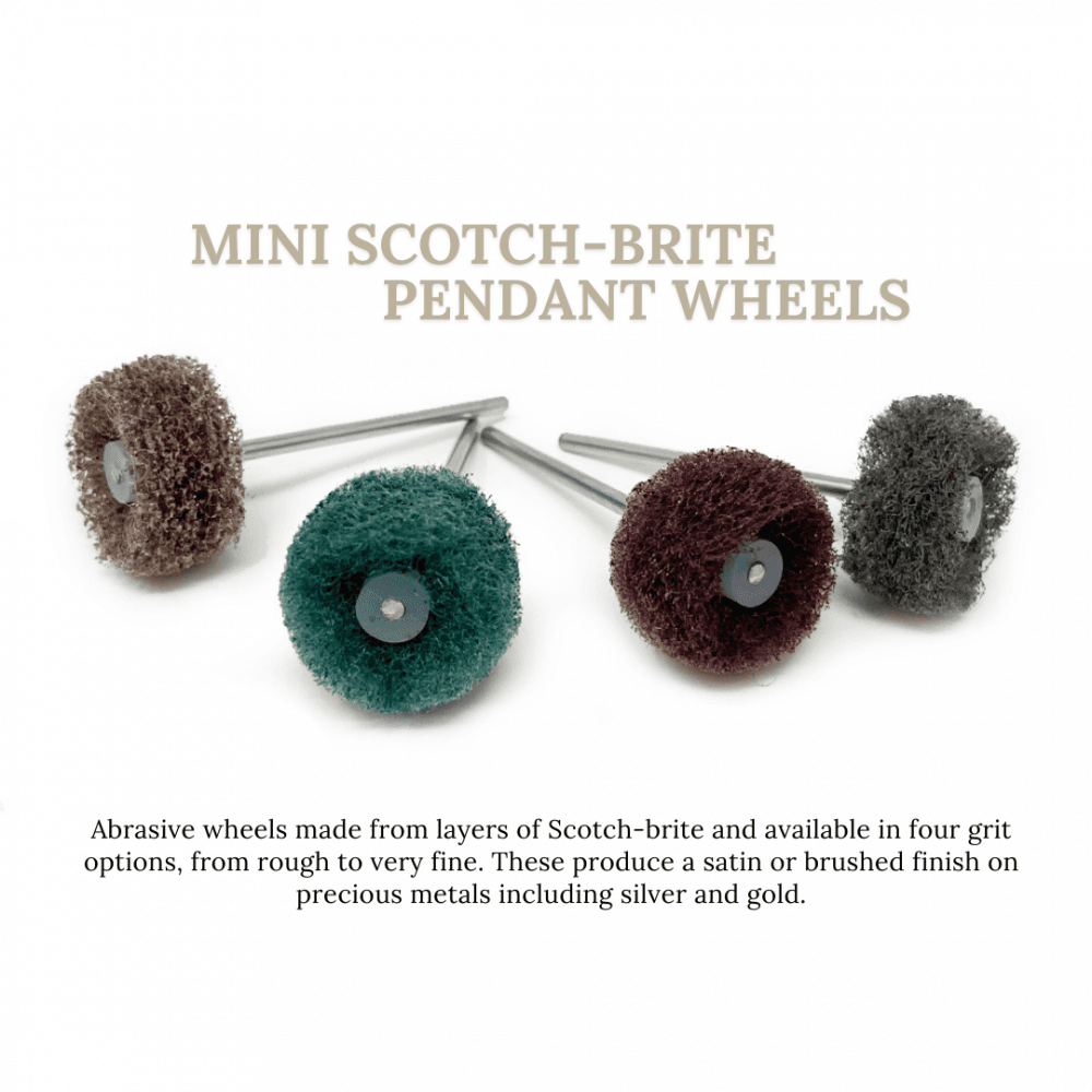 Scotch-Brite Mounted Pendant Wheel - Choose Grit