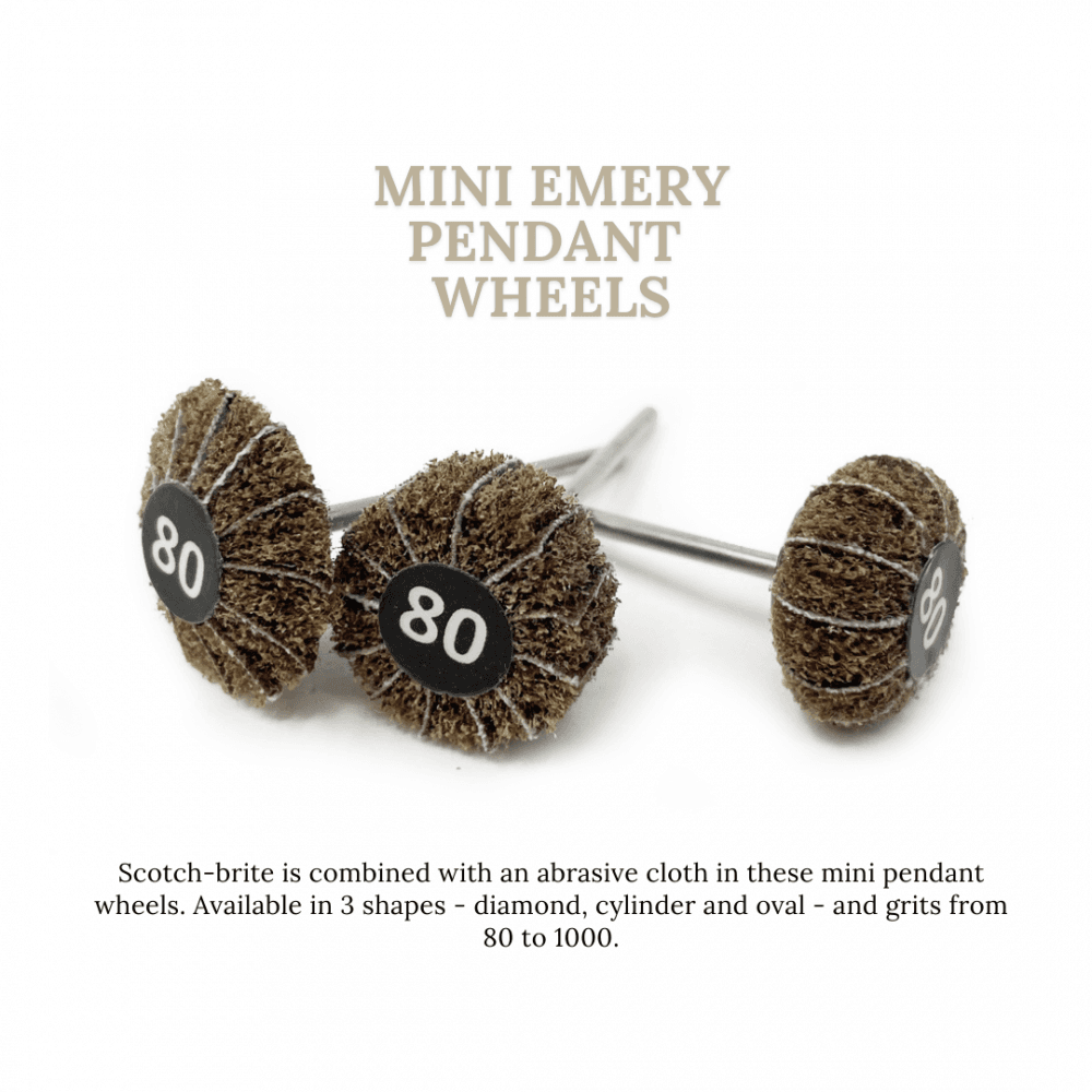 Mounted Emery Wheels - Choose Shape & Grit