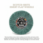 Scotch-Brite Emery Flap Wheels - Choose Grit