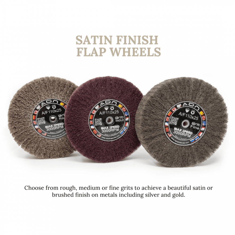Satin Finish Flap Wheels - Choose Grit