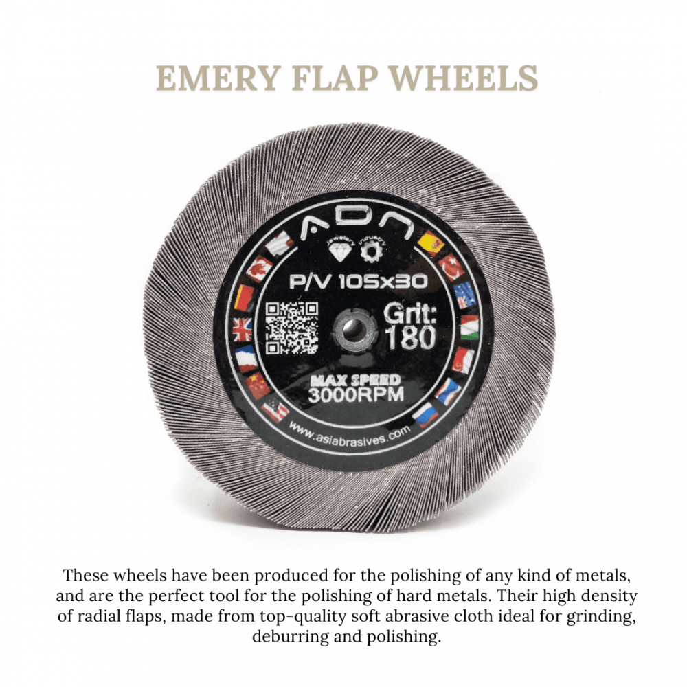 Abrasive Emery Flap Wheels - Choose Grit