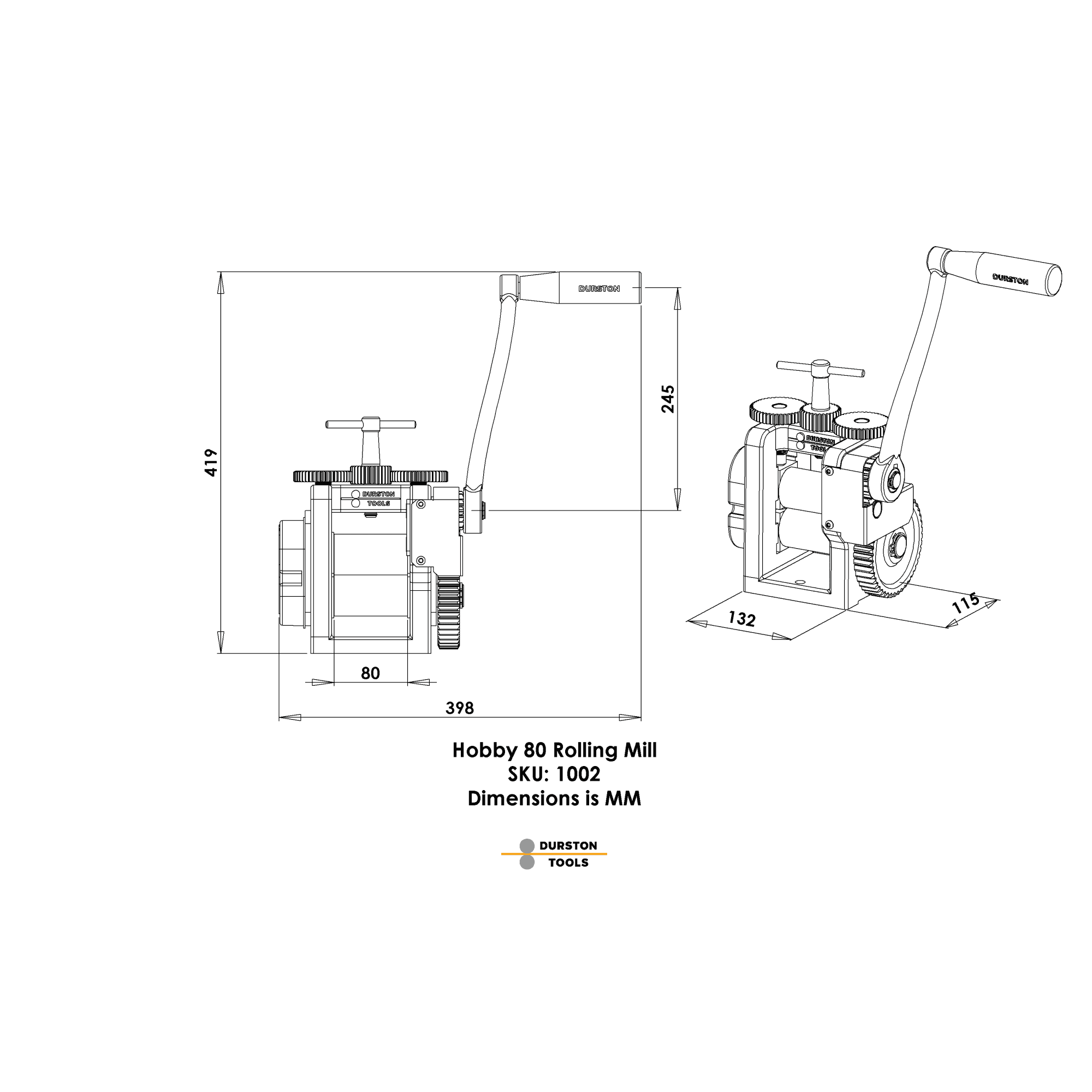 Durston Rolling Mill Hobby 80
