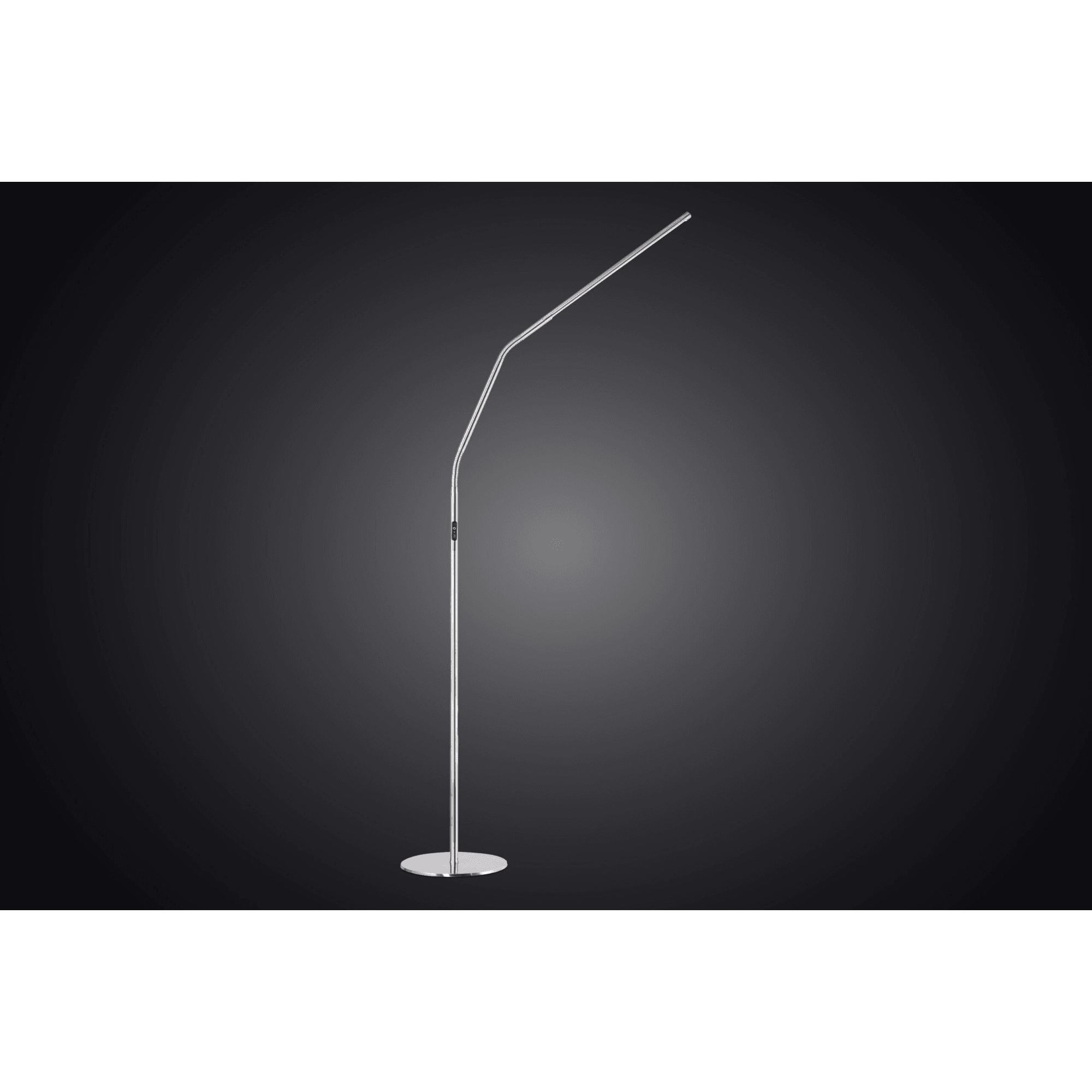 Slimline 4 Floor Lamp Brushed Steel