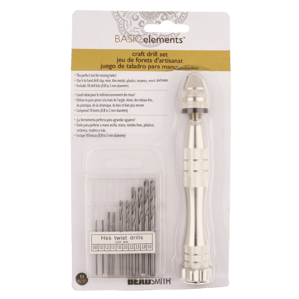 Beadsmith Craft Drill with 10 Drill Bits
