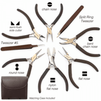 Beadsmith Fashion Colour Plier Set - Chocolate Brown