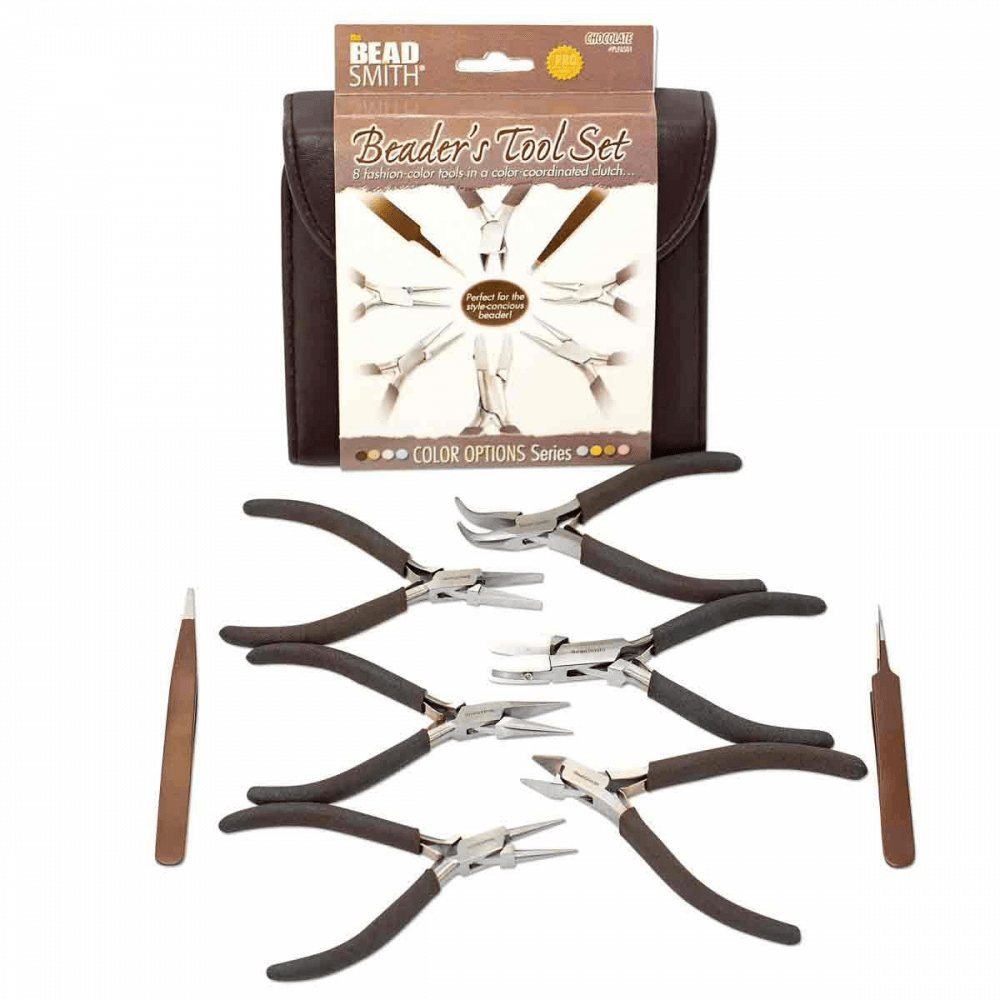 Beadsmith Fashion Colour Plier Set - Chocolate Brown