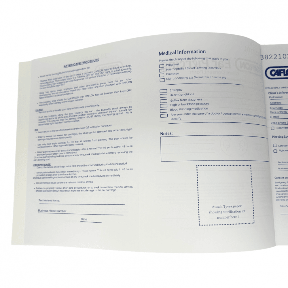Caflon Registration Book