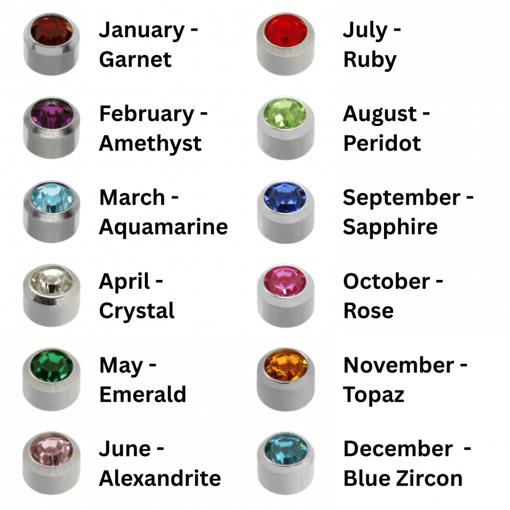 Caflon Birthstone Earring Studs