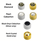 Caflon Cabochon & Crystal Earring Studs