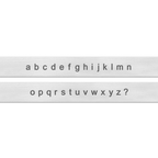 ImpressArt Basic Letter Stamp Set Lowercase 3mm