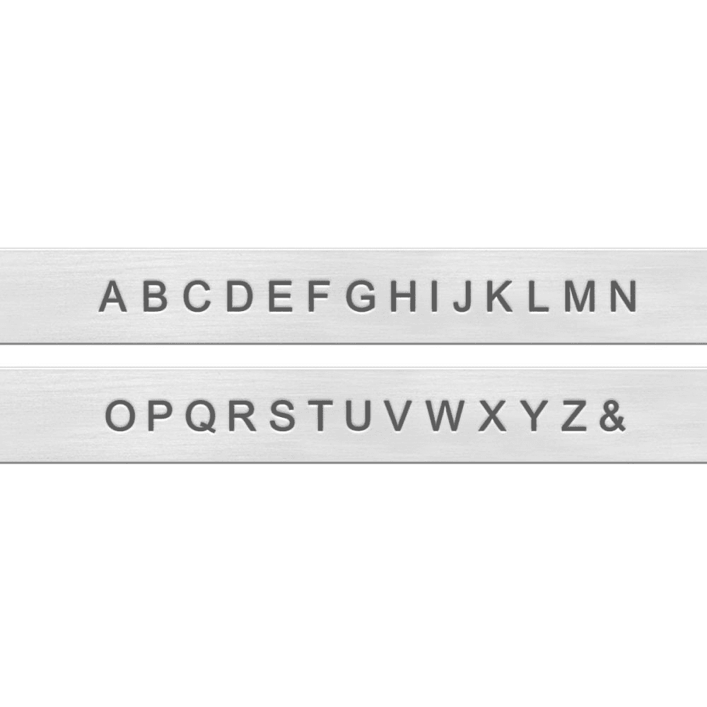 ImpressArt Basic Letter Stamp Set Uppercase 3mm