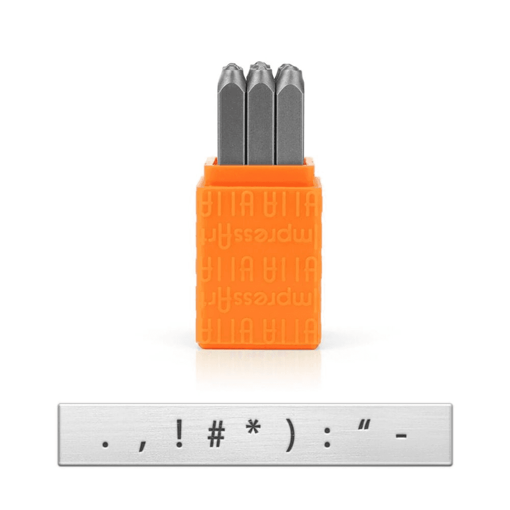 ImpressArt Basic Punctuation Stamp Set 3mm