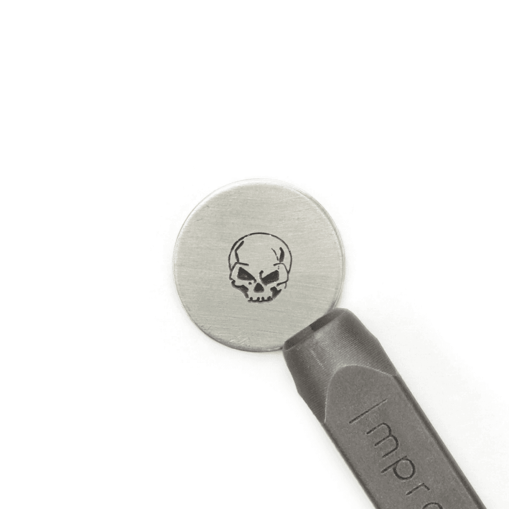 ImpressArt Angry Skull Design Stamp, 6mm