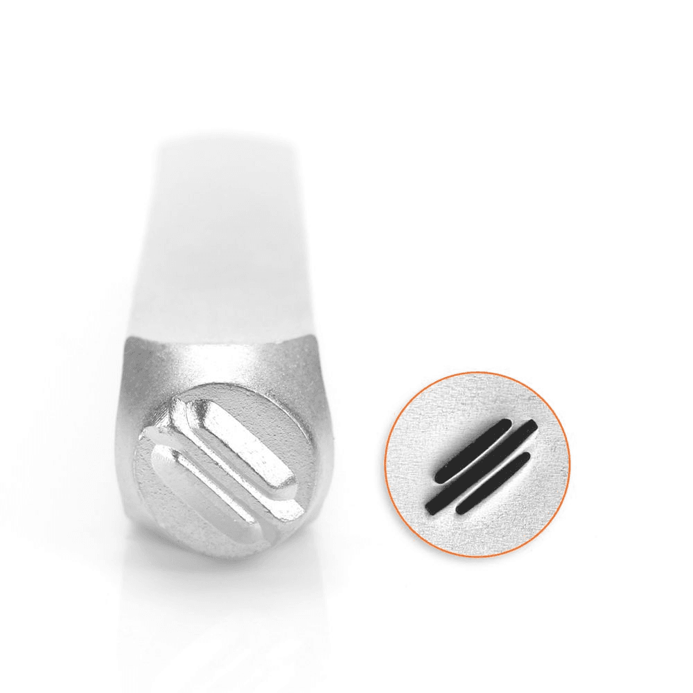 ImpressArt Diagonal Lines Design Stamp, 6mm