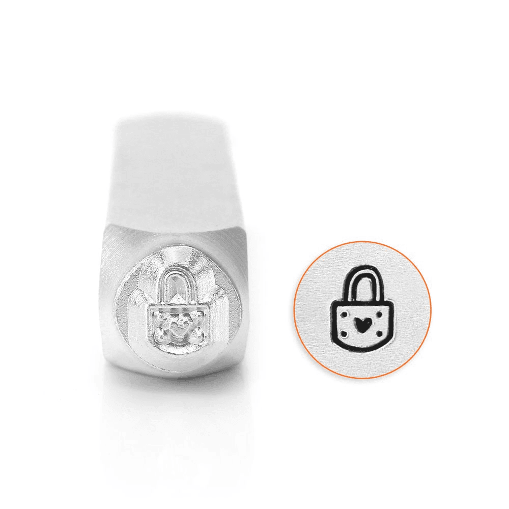 ImpressArt Padlock Heart Design Stamp, 6mm