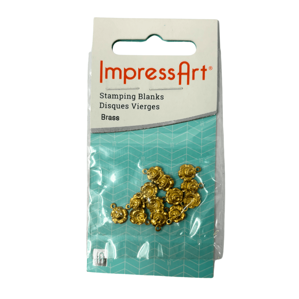 ImpressArt Stamping Blanks - Brass Rose
