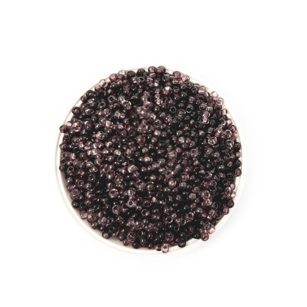 Seed Beads 10/0 - Transparent Amethyst Mix