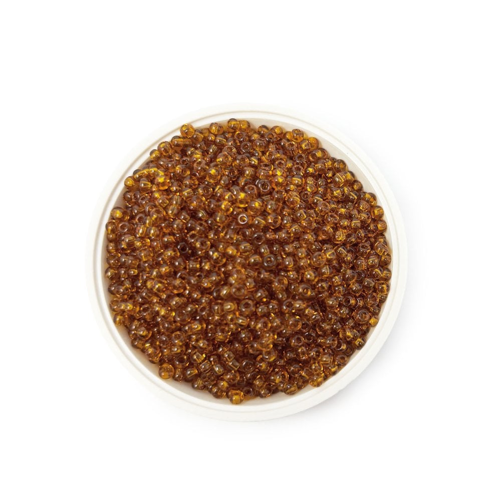 Seed Beads 10/0 - Transparent Dark Yellow Topaz 10090