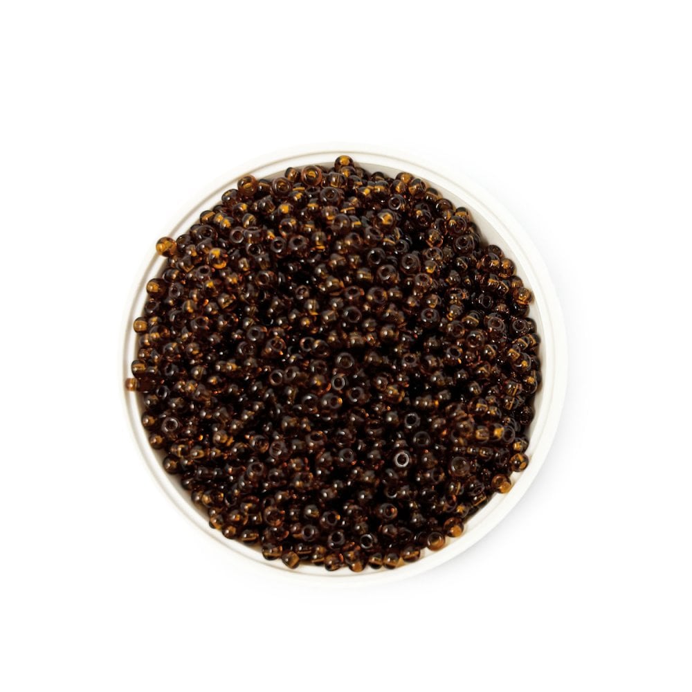 Seed Beads 10/0 - Transparent Dark Topaz 10110