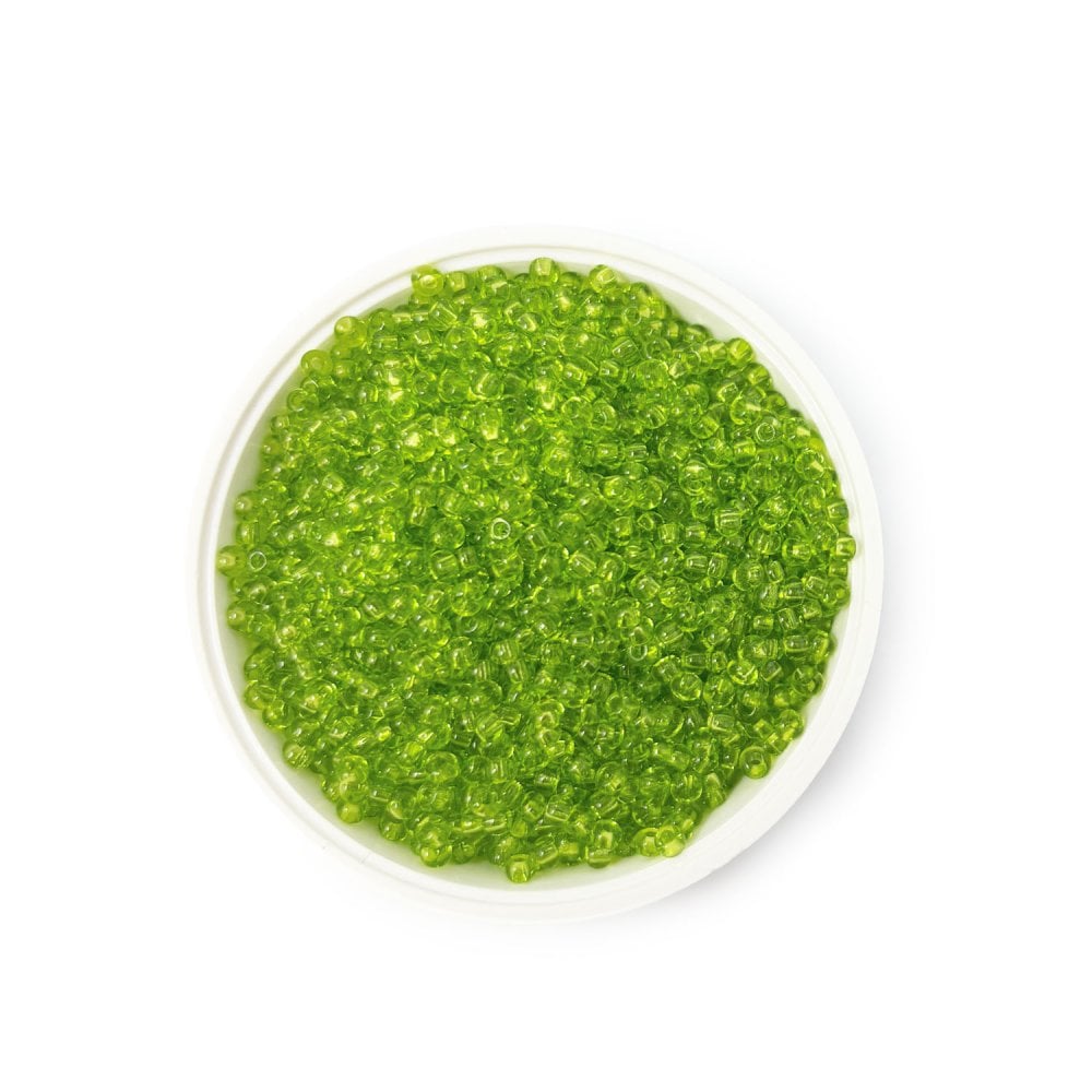 Seed Beads 10/0 - Transparent Light Lime Green 50220